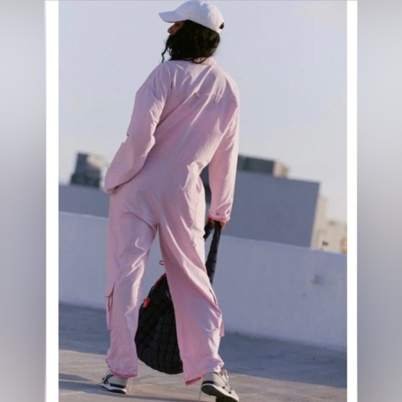 FREE PEOPLE fp movement olive army green Mesmerize Me Coverall jumpsuit size XS - Picture 10 of 16